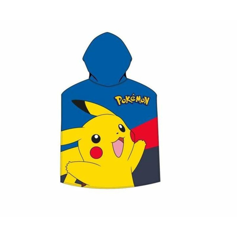 Serviette poncho avec capuche Pokémon 55 x 110 cm