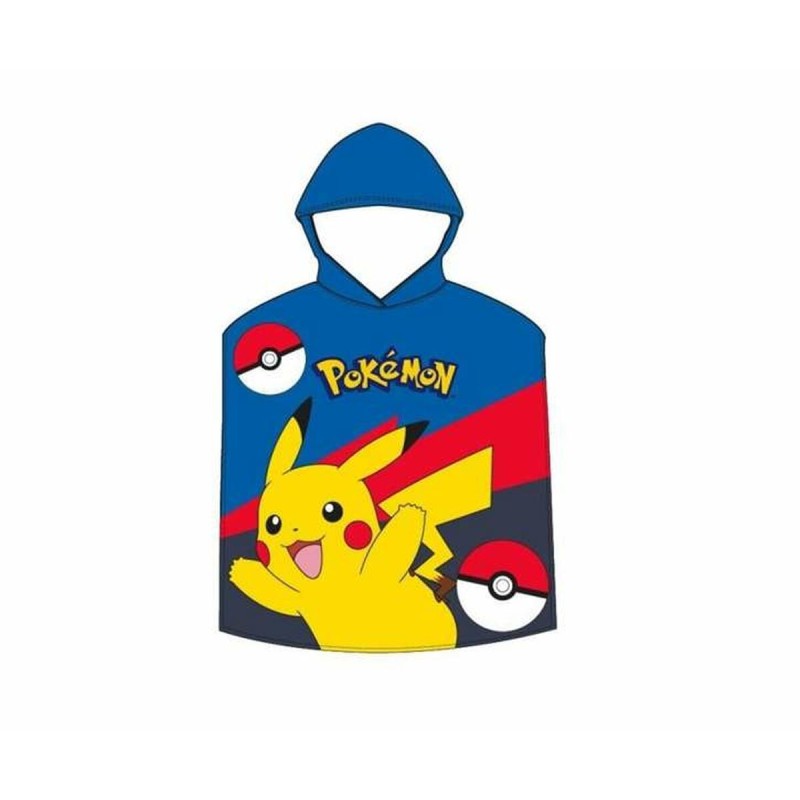 Serviette poncho avec capuche Pokémon 55 x 110 cm