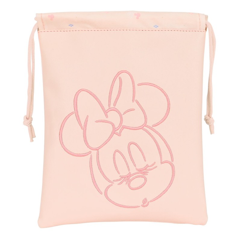 Sac à goûter Minnie Mouse Baby Rose clair 20 x 25 cm Sac