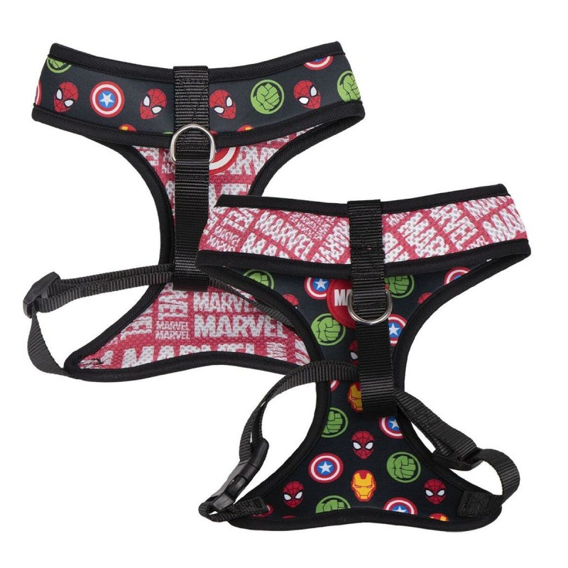 Harnais pour Chien Marvel Rouge Réversible S/M