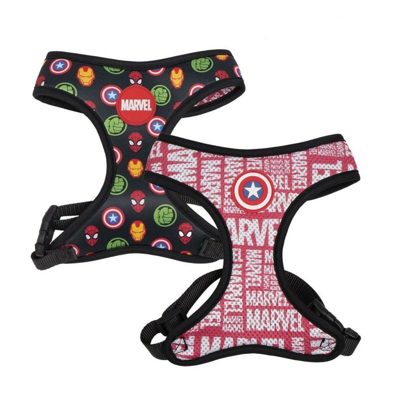 Harnais pour Chien Marvel Rouge Réversible S/M