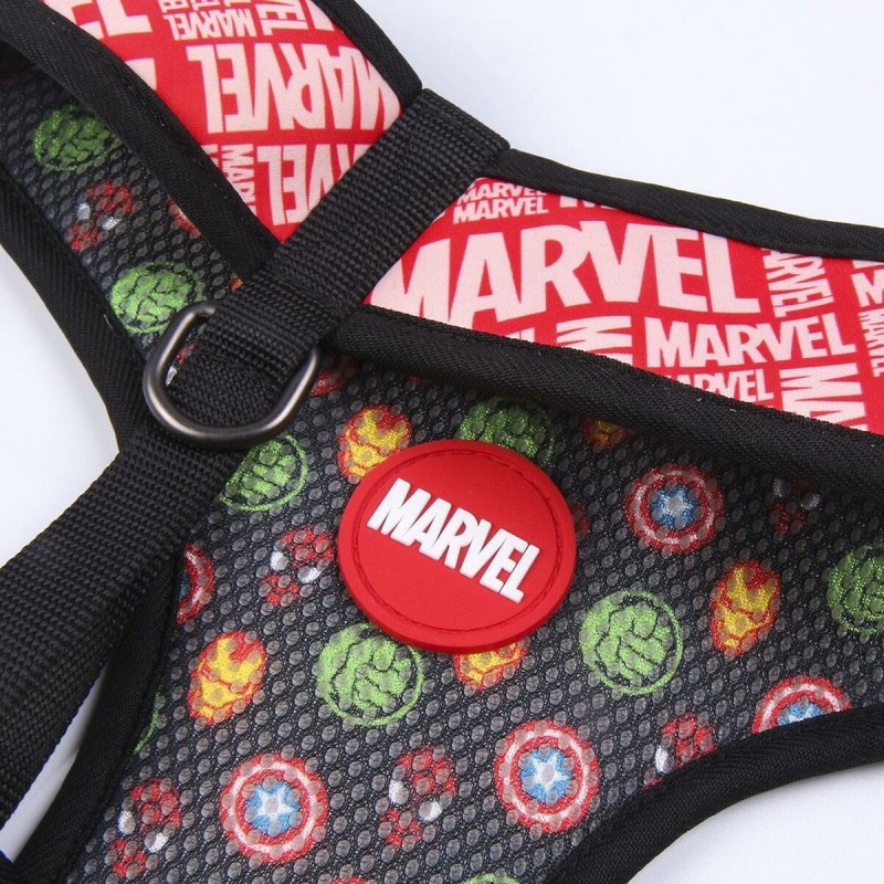 Harnais pour Chien Marvel Rouge Réversible S/M