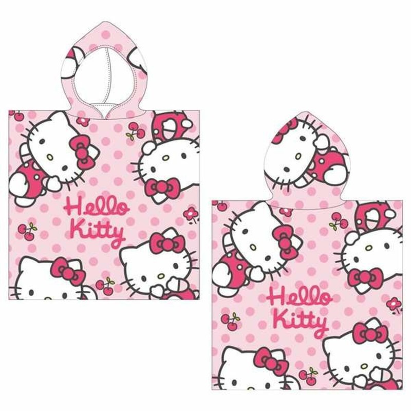 Serviette de plage Hello Kitty Rose clair 50 x 115 cm