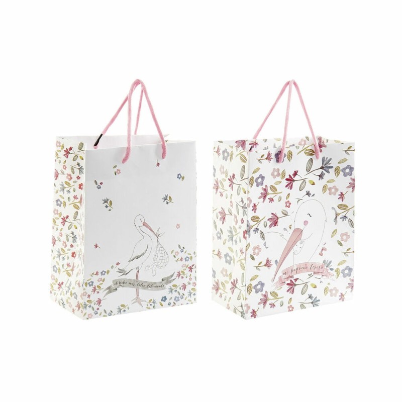 Sac en papier DKD Home Decor Plastique 2 Pièces