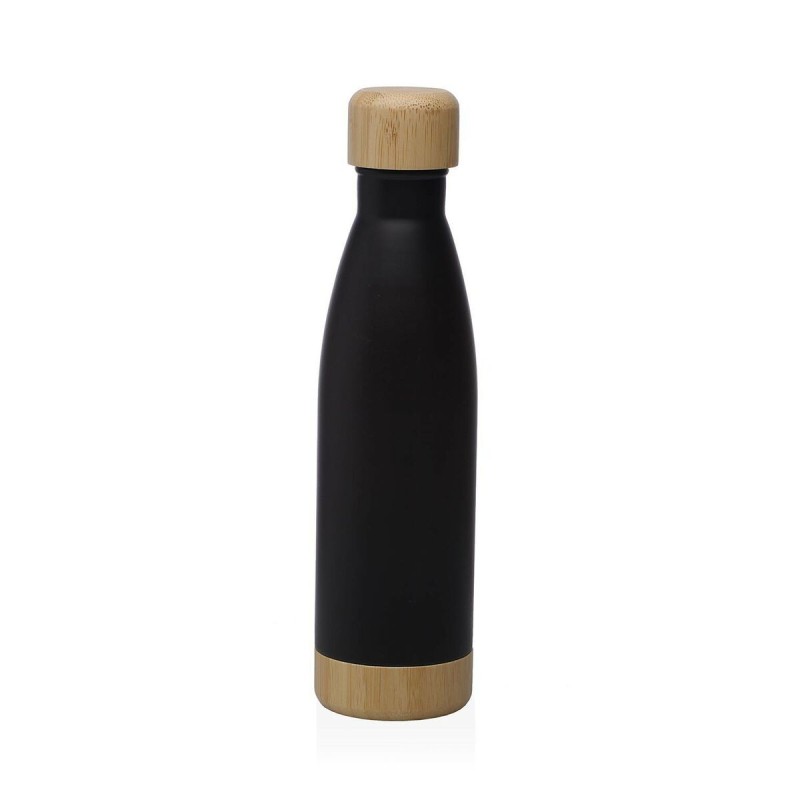 Bouteille d'eau Versa Noir Acier 500 ml 7 x 27 x 7 cm