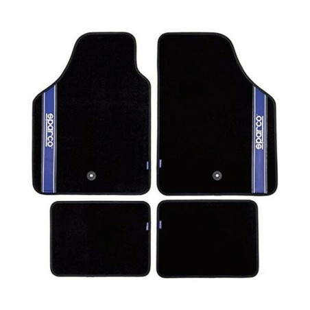 Set de tapis de voitures Sparco Strada 2012 B Universel Noir/Bleu (4 pcs)