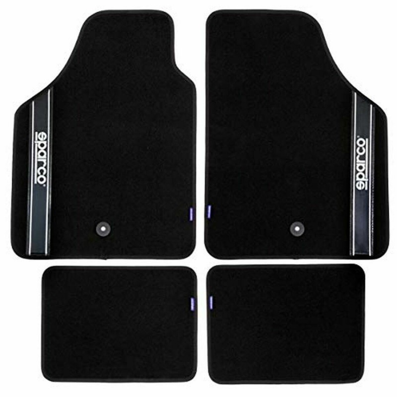 Set de tapis de voitures Sparco Strada 2012 B Universel Noir (4 pcs)