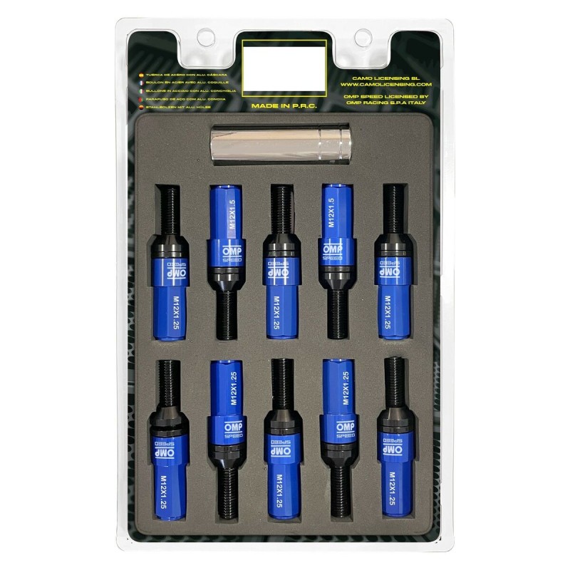 Kit de vissage OMP OMPS09971207 28 mm Bleu M12 x 1