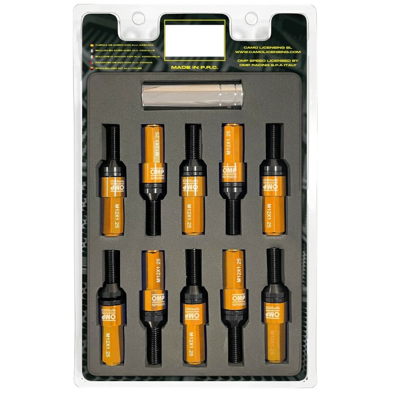 Kit de vissage OMP OMPS09971210 28 mm Orange M12 x 1