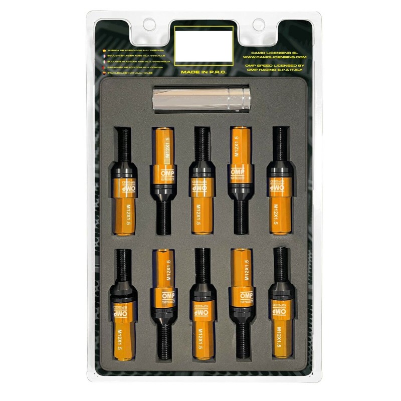 Kit de vissage OMP OMPS09981210 28 mm Orange M12 x 1