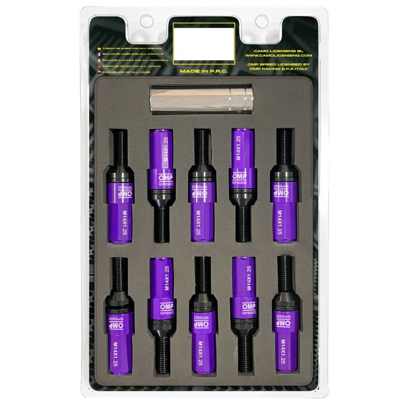 Kit de vissage OMP OMPS09971411 28 mm Violet M14 x 1