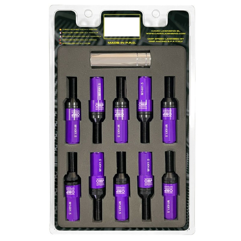 Kit de vissage OMP OMPS09981411 28 mm Violet M14 x 1