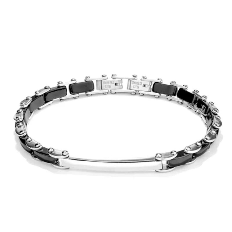 Bracelet Homme Radiant RH000005 Noir Argenté