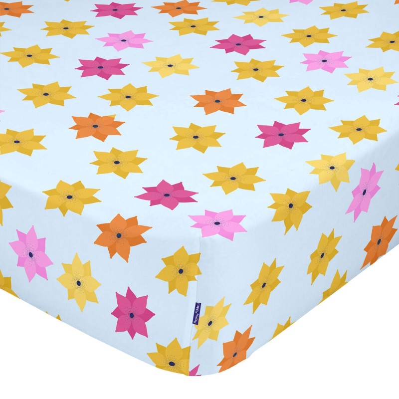 Drap housse HappyFriday MR FOX Multicouleur 105 x 200 x 32 cm