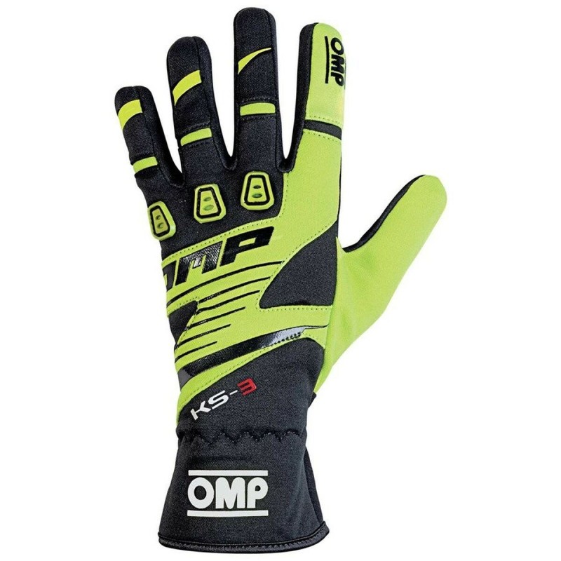 Gants de karting OMP KS-3 Jaune/Noir M