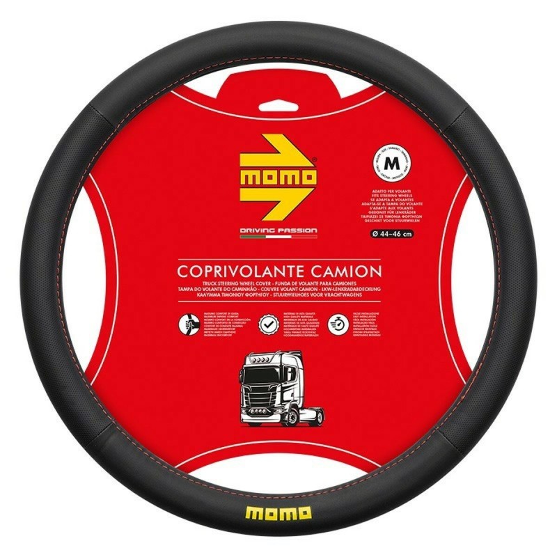 Housse pour volant MOMO MOMLSWCTEASBR Noir/Rouge Ø 44-46 cm