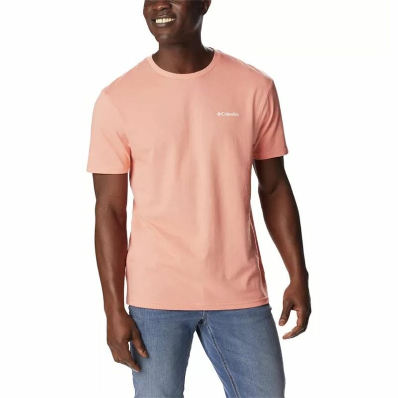 T-shirt à manches courtes homme Columbia North Cascades Saumon