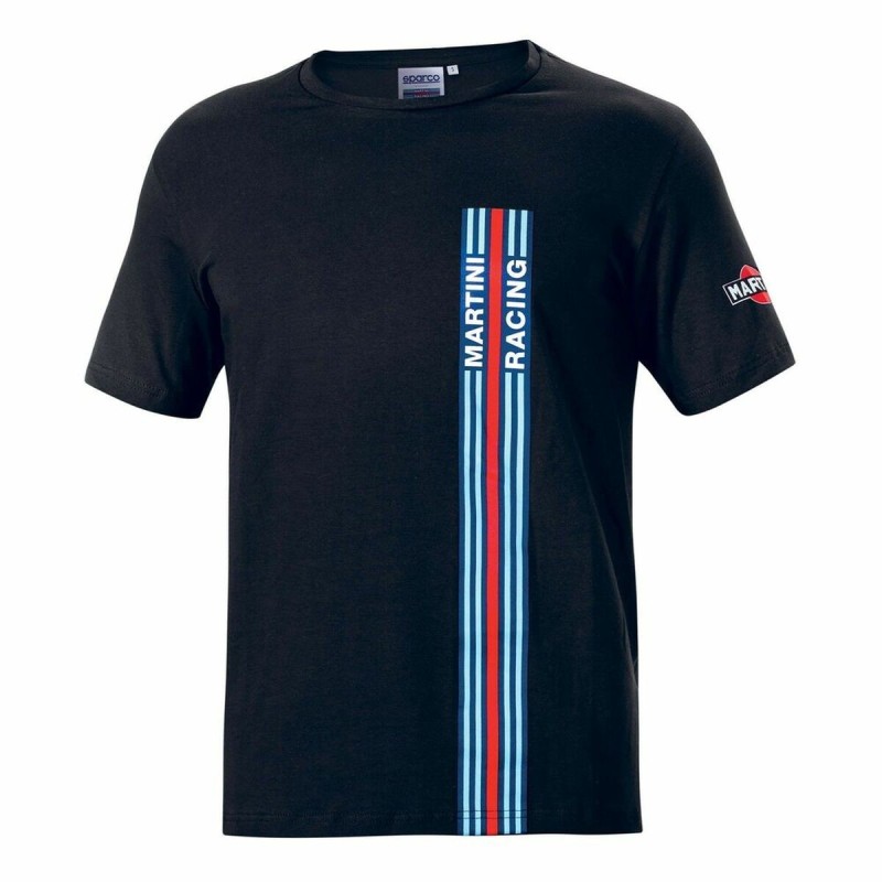 T-shirt à manches courtes homme Sparco Martini Racing Noir