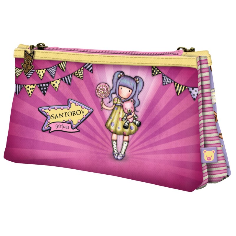 Trousse Fourre-Tout Double Gorjuss First prize Lila (21.5 x 11