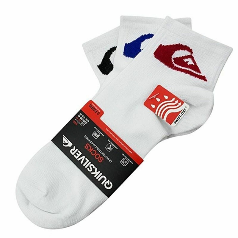 Chaussettes Chevilles QuikSilver Sportswear Blanc 3 paires