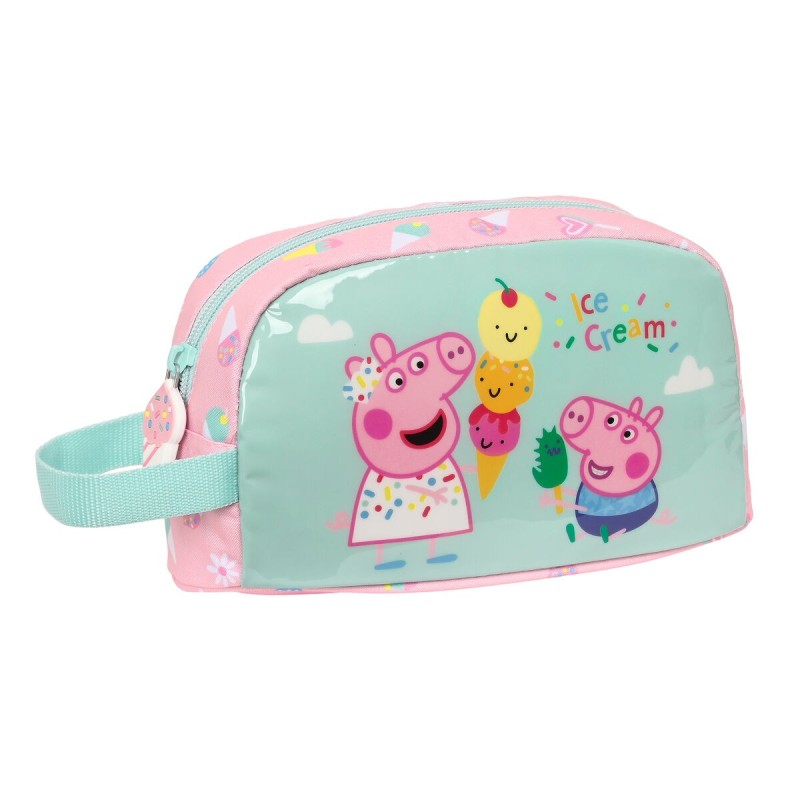 Sac glacière goûter Peppa Pig Ice cream Rose Menthe 21.5 x 12 x 6.5 cm