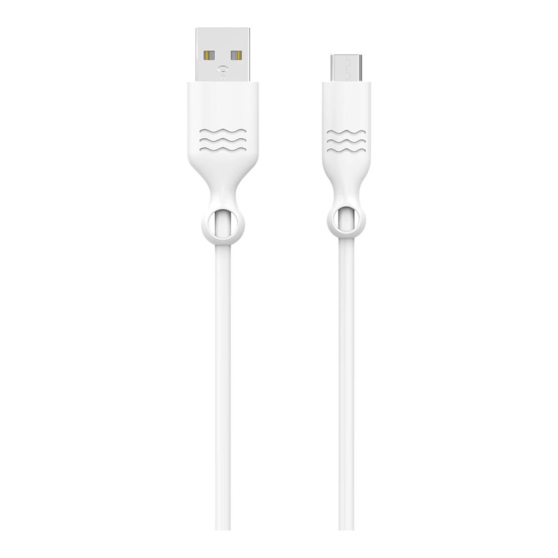 Câble USB BigBen Connected JGCBLMIC1M2W Blanc 1