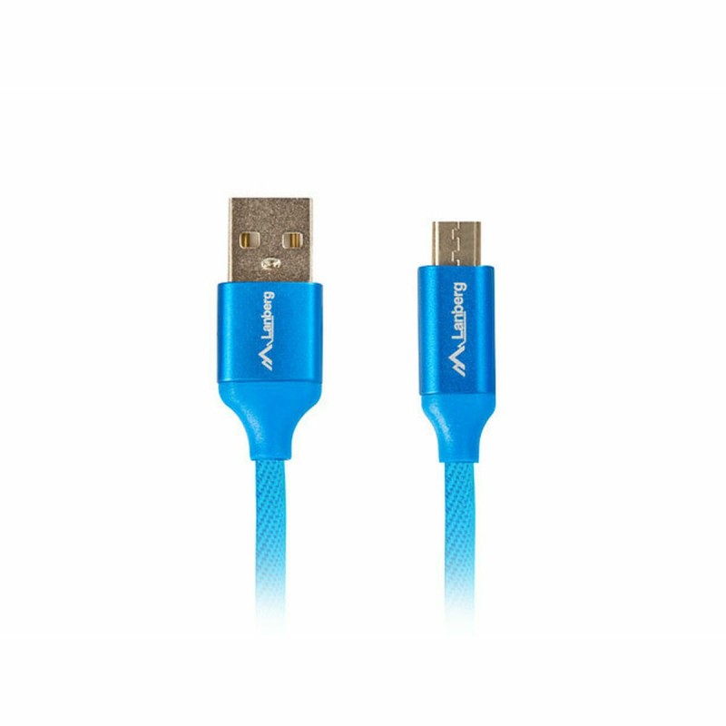 Câble Micro USB Lanberg CA-USBM-20CU-0018-BL 1