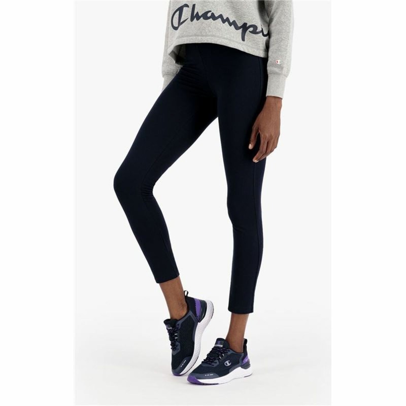 Leggings de Sport pour Femmes Champion C Logo Stretch Bleu foncé XS