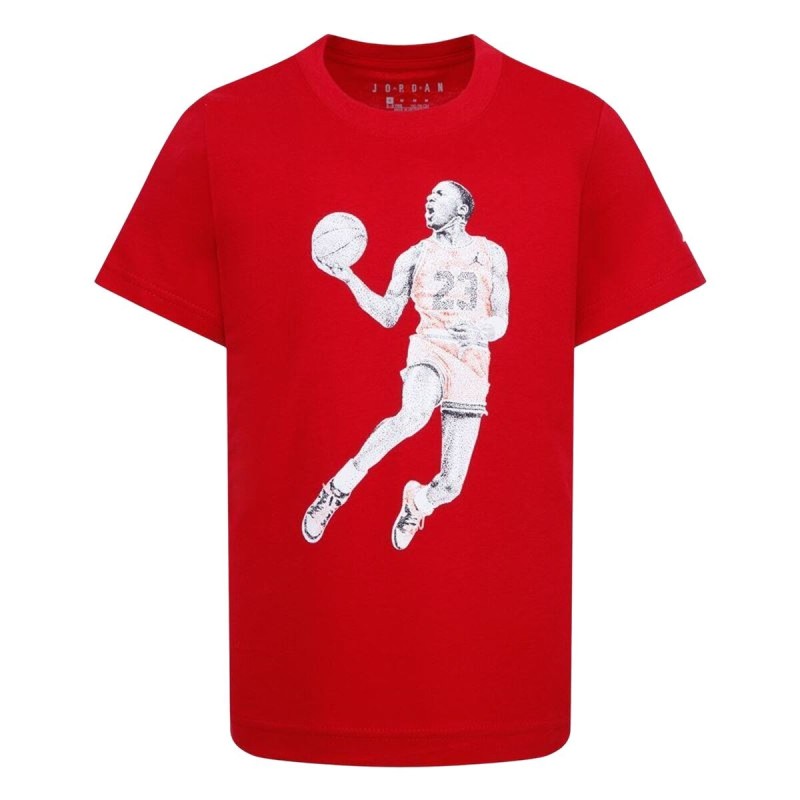 T shirt à manches courtes Enfant Jordan Air Jordan Dots Ss Rouge