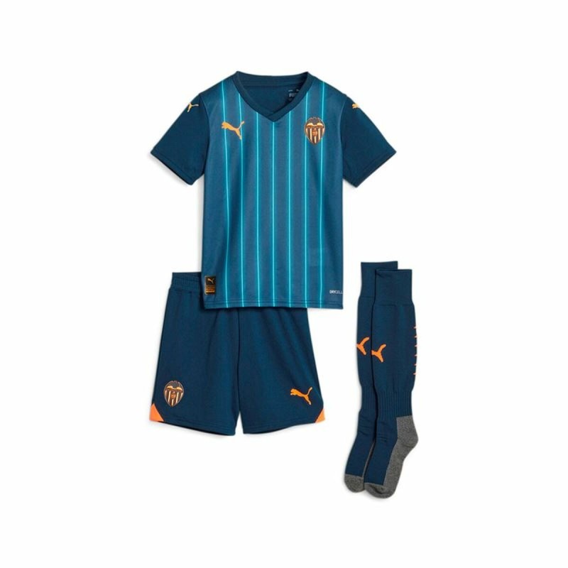 Maillot de Football à Manches Courtes pour Enfants Puma Valencia C.F Away Bleu 1-2 ans