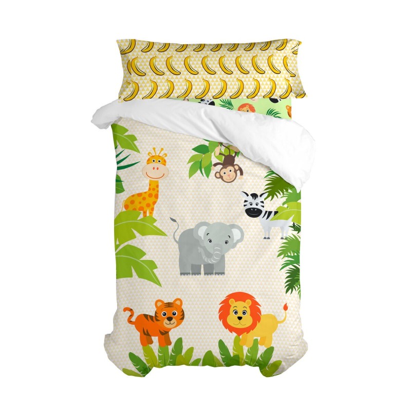 Parure de couette HappyFriday Mr Fox Wild Multicouleur Lit 1 persone 2 Pièces