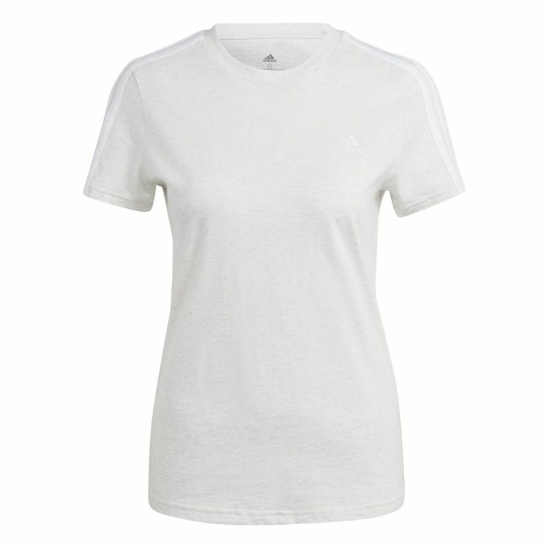 T-shirt à manches courtes femme Adidas 3S Blanc