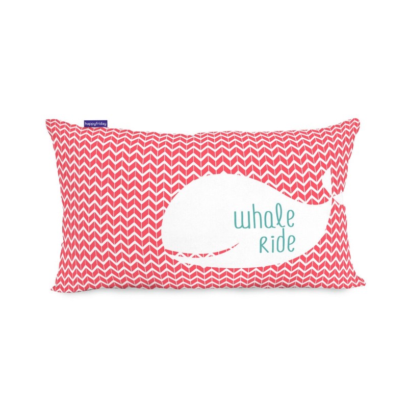 Housse de coussin HappyFriday Moshi Moshi Whale Multicouleur 50 x 30 cm