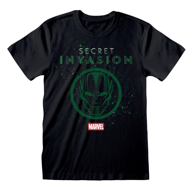 T shirt à manches courtes Marvel Logo Icon Noir Unisexe