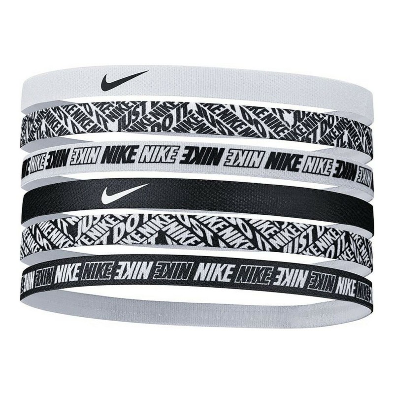 Bandeau de Sport pour la Tête Nike Printed Pack6 Noir