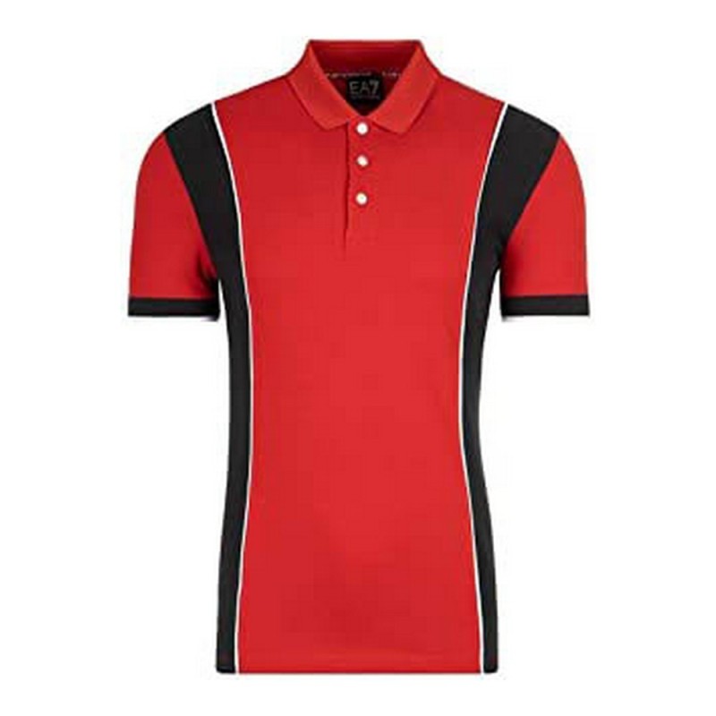 Polo à manches courtes homme Armani Jeans C1450 Rouge