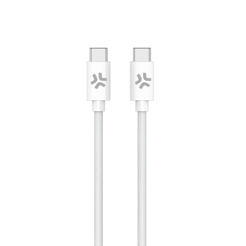 Câble USB-C Celly USBCUSBCCOTTWH Blanc 1