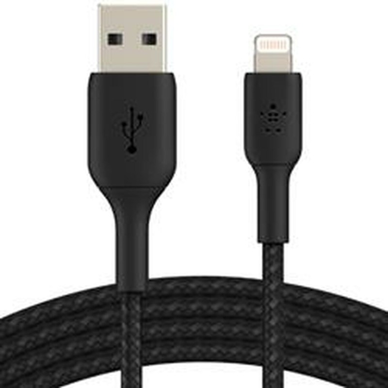 Câble USB vers Lightning Belkin CAA002BT0MBK Noir 15 cm