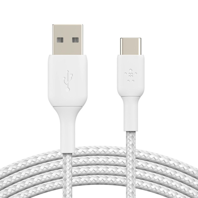 Câble USB A vers USB C Belkin CAB002BT2MWH Blanc 2 m