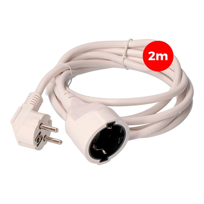 Câble de Rallonge EDM 23201 Blanc 2 m