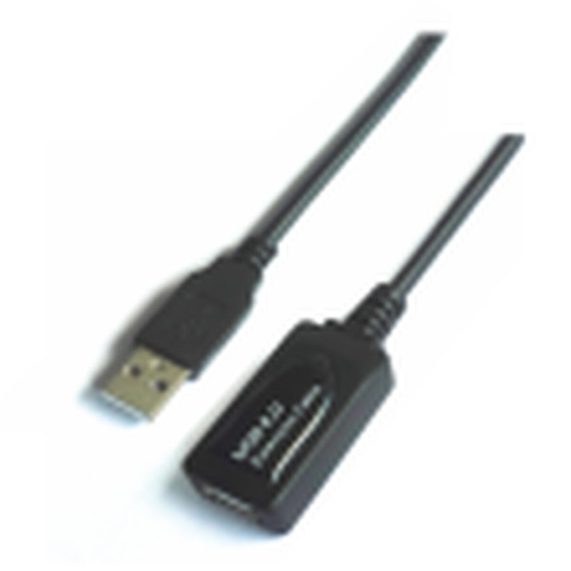 Câble USB Aisens A101-0018 Noir 5 m Rallonge électrique