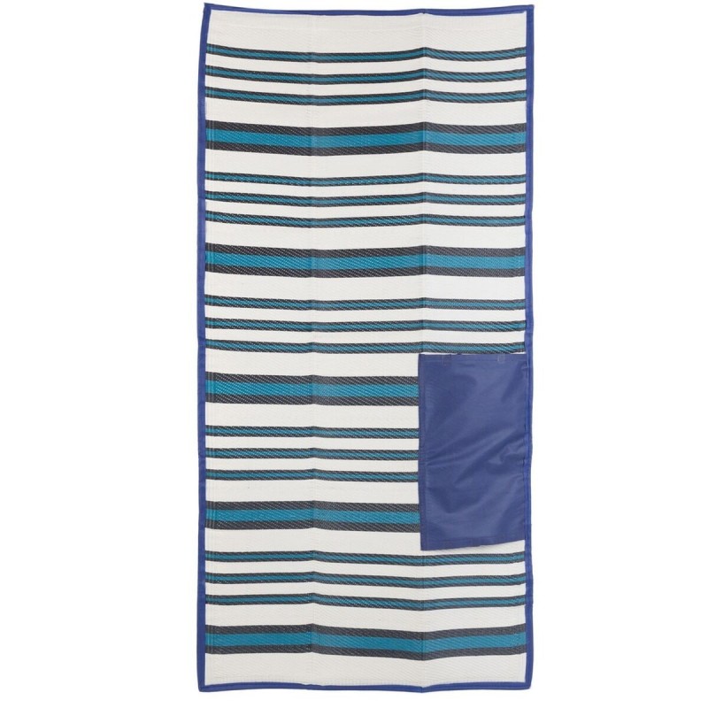 Serviette de plage Milos Bleu polypropylène 90 x 180 cm