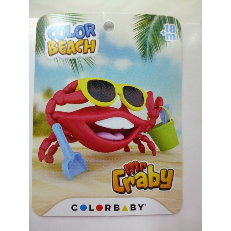 Set de jouets de plage Colorbaby MR CRABY CONSTRUCTION polypropylène (12 Unités)