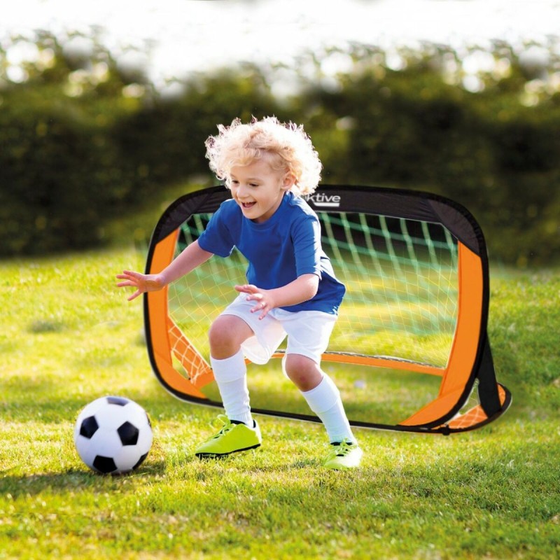 Jeu de 2 cages de football Aktive 120 x 80 x 80 cm (2 Unités)