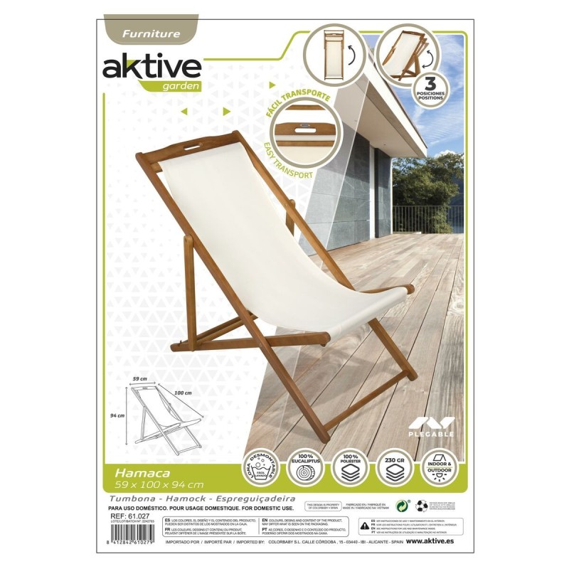 Hamac Aktive Blanc 59 x 94 x 100 cm