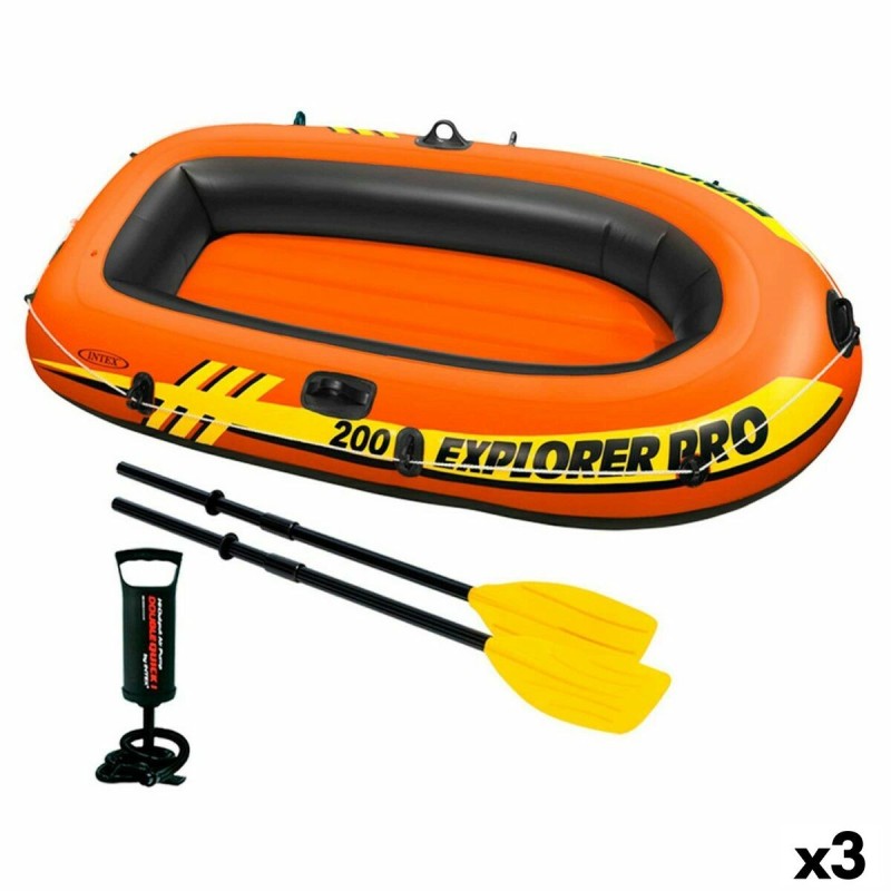 Bateau gonflable Intex Explorer Pro 200 3 Unités 196 x 33 x 102 cm