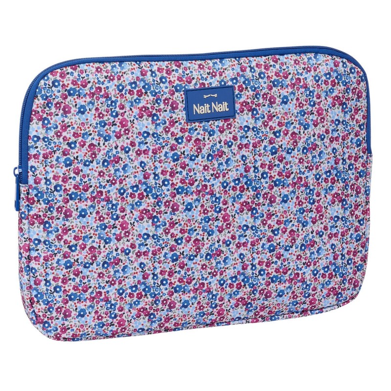 Housse d'ordinateur portable Nait Nait Flores coimbra azul Bleu 34 x 25 x 2 cm