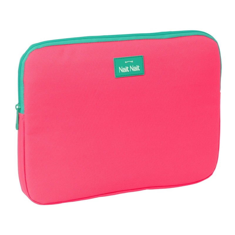 Housse d'ordinateur portable Nait Nait Rosa fluor Rose 34 x 25 x 2 cm