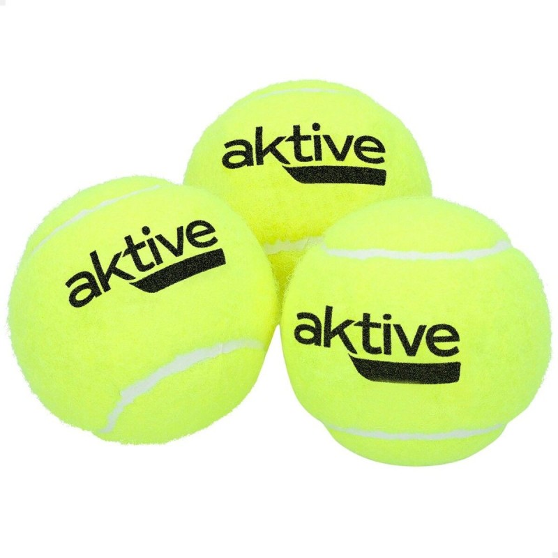 Balles de Padel Aktive 3 Pièces Jaune 6 Unités