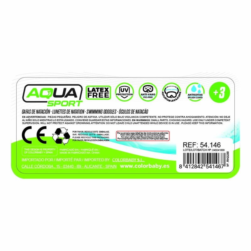 Masque de plongée AquaSport (12 Unités)